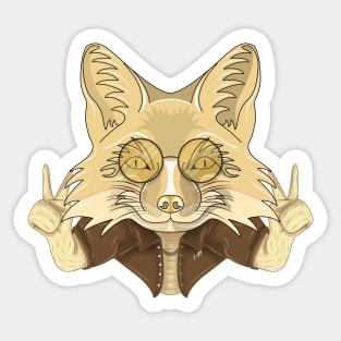 stylish fox Sticker